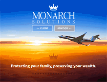 Tablet Screenshot of monarchsolutionsinc.com